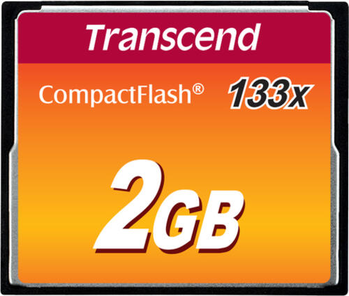 2 GB Transcend CompactFlash Card 133x Speicherkarte
