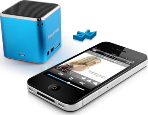 Technaxx Mini Musicman Wireless Soundstation BT-X2 Tragbarer Mono-Lautsprecher Blau