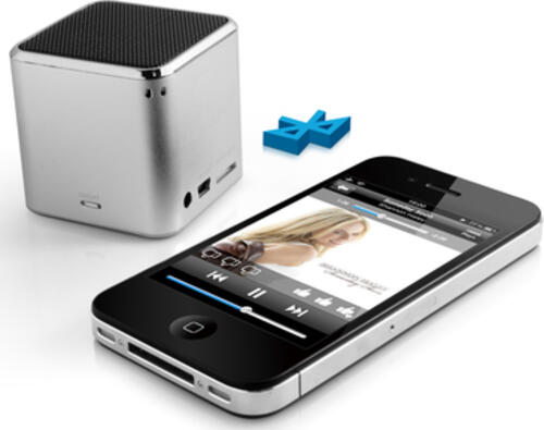 Technaxx Mini Musicman Wireless Soundstation BT-X2 Tragbarer Mono-Lautsprecher Silber