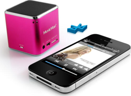 Technaxx Mini Musicman Wireless Soundstation BT-X2 Tragbarer Mono-Lautsprecher Pink