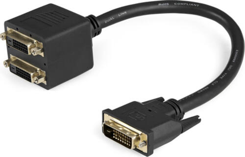 StarTech.com DVI-D auf 2x DVI-D 30cm Splitter Kabel - Dual Link DVI25 Y-Kabel - Stecker/Buchse