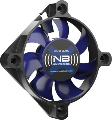Noiseblocker BlackSilentFan XS-1 Computergehäuse Ventilator 5 cm Schwarz, Blau