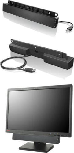Lenovo USB Soundbar Schwarz 2.0 Kanäle 2,5 W