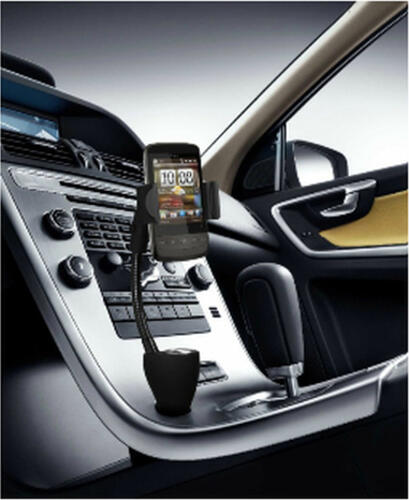Technaxx Universal Autohalterung mit Ladegerät-TE06 Handy/Smartphone Schwarz