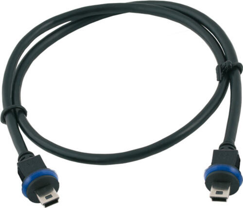 Mobotix MX-CBL-MU-STR-5 USB Kabel 5 m USB 2.0 Mini-USB A Schwarz