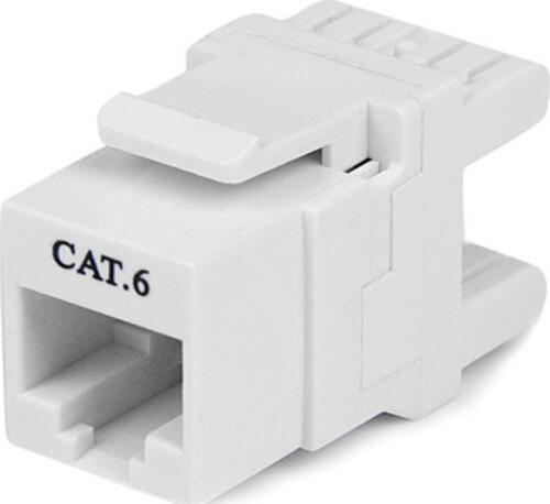 StarTech.com Cat6 Keystone Modul 180 - Ethernet RJ45 Wanddose Typ 110 - Weiß