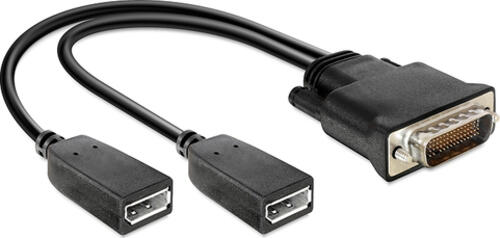 DeLOCK 65354 Videokabel-Adapter DMS 2 x DisplayPort Schwarz