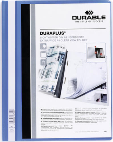 Durable DURAPLUS Präsentations-Mappe Blau, Transparent