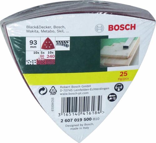 Bosch 2 607 019 500 Schleifmaschinenzubehör 25 Stück(e)