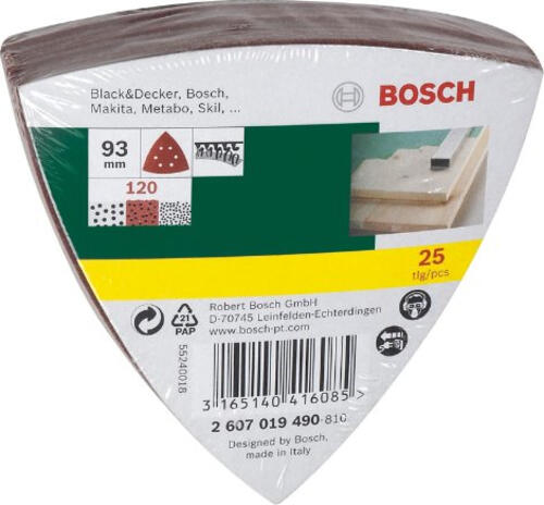 Bosch 2 607 019 490 Schleifmaschinenzubehör 25 Stück(e)