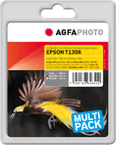 AgfaPhoto APET130TRID Druckerpatrone 1 Stück(e) Standardertrag Cyan, Magenta, Gelb