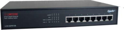 Longshine LCS-GSP8108 Netzwerk-Switch Gigabit Ethernet (10/100/1000) Power over Ethernet (PoE) Schwarz