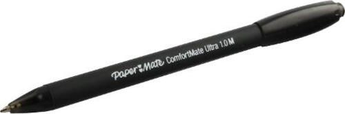Papermate ComfortMate Ultra Schwarz Clip-on-Einziehkugelschreiber 4 Stück(e)