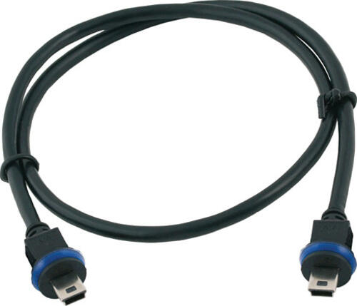 Mobotix MX-CBL-MU-EN-STR 5m USB Kabel USB 2.0 Mini-USB A Schwarz