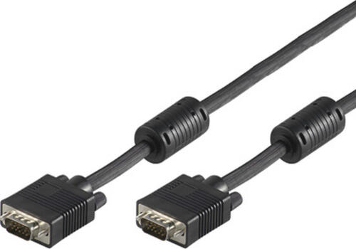 Goobay Full HD SVGA Monitorkabel, vergoldet VGA-Stecker (15-polig) > VGA-Stecker (15-polig)