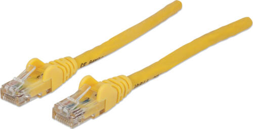 Intellinet Netzwerkkabel, Cat6, U/UTP, CCA, Cat6-kompatibel, RJ45-Stecker/RJ45-Stecker, 0,5 m, gelb