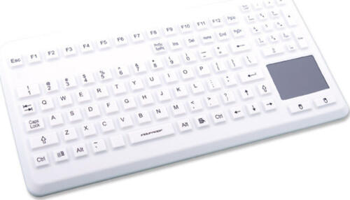 GETT TKG-104-TOUCH-IP68-GREY-USB-DE Tastatur QWERTZ Deutsch Grau