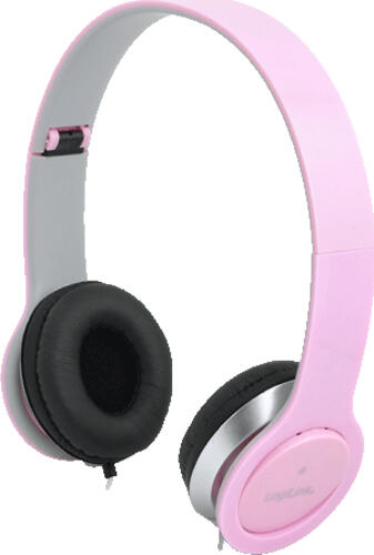 LogiLink HS0032 Kopfhörer & Headset Kabelgebunden Kopfband Anrufe/Musik Pink
