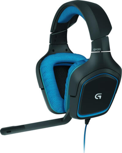 Logitech G G430 Surround Sound Gaming Headset Kopfhörer Kabelgebunden Kopfband Schwarz, Blau