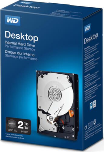 Western Digital Desktop Performance Interne Festplatte 2 TB 7200 RPM 64 MB 3&period;5 Serial ATA III