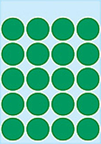 HERMA Multi-purpose labels  19mm dark green 100 pcs. selbstklebendes Etikett Grün 100 Stück(e)