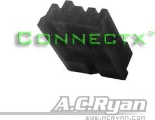 AC Ryan Connectx Floppy Power 4pin Female - Black 100x Schwarz