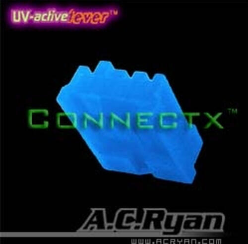 AC Ryan Connectx Floppy Power 4pin Female - UVBlue 100x Blau