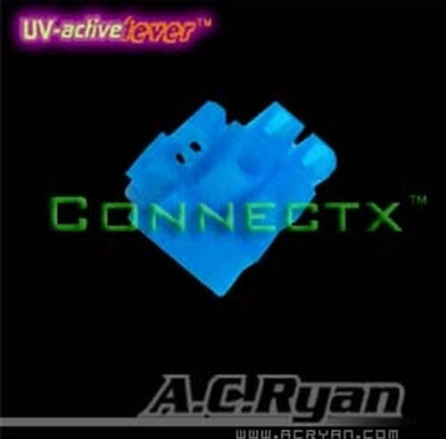 AC Ryan Connectx ATX4pin (P4-12V) Female - UVBlue 100x Blau