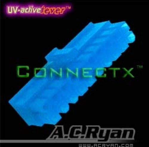 AC Ryan Connectx ATX20pin Female - UVBlue 100x Blau