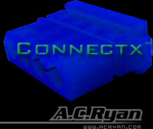 AC Ryan Connectx T-Molex power Female - UVBlue 100x Drahtverbinder T-Molex Female Blau