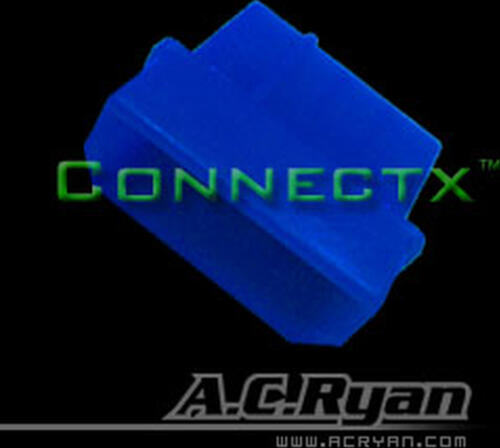 AC Ryan Connectx Molex 4pin Male - UVBlue 100x Drahtverbinder Blau