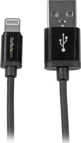 StarTech.com 1m USB auf Lightning Kabel - High Speed Ladekabel für iPhone / iPad / iPod - Hochgeschwindigkeits- Lightning Kabel - Apple MFi-zertifiziert - Schwarz