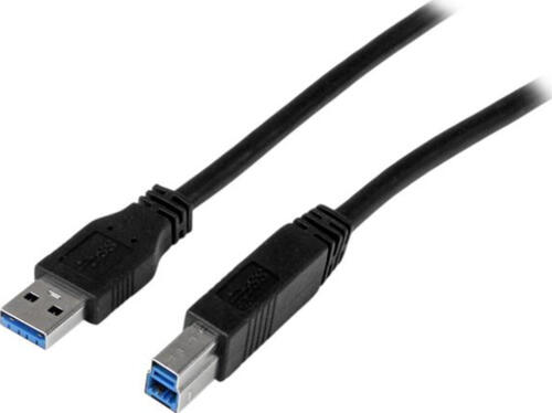 StarTech.com 1m zertifiziertes USB 3.0 SuperSpeed Kabel A auf B - Schwarz