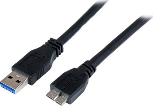 StarTech.com 1m zertifiziertes USB 3.0 SuperSpeed Kabel A auf Micro B - Schwarz