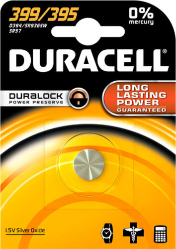 Duracell 399/395 Einwegbatterie SR57 Siler-Oxid (S)
