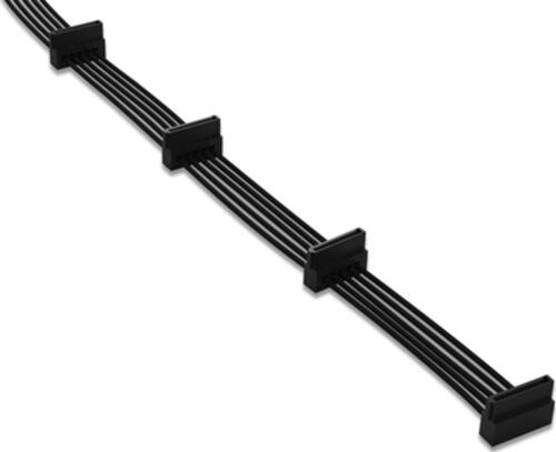 be quiet! Sleeved Power Cable CS-3640, 4x SATA, 600mm