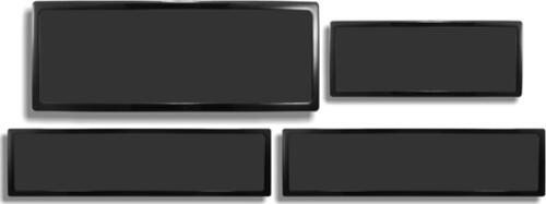 DEMCiflex Staubfilter Set für Corsair 900D schwarz/schwarz