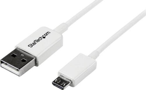 StarTech.com 1m USB 2.0 A auf Micro USB B Kabel - Weiß