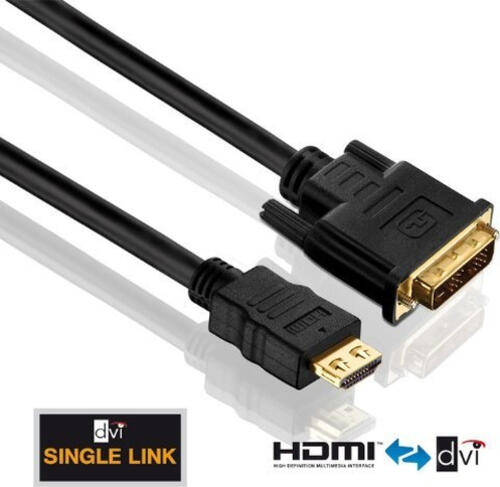 PureLink HDMI-DVI M-M 1m DVI-D Schwarz