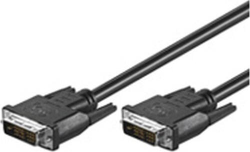 Goobay DVI-D Full HD-Kabel Single Link, vernickelt DVI-D-Stecker Single-Link (18+1 pin) > DVI-D-Stecker Single-Link (18+1 pin)