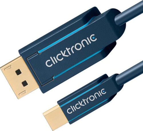ClickTronic 70737 DisplayPort-Kabel 1 m Mini DisplayPort Blau