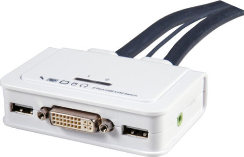 EFB Elektronik EB978 Tastatur/Video/Maus (KVM)-Switch Weiß