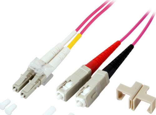 EFB Elektronik LC-SC 50/125 InfiniBand/Glasfaserkabel 0,5 m Pink