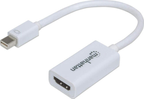 Manhattan Passiver Mini-DisplayPort auf HDMI-Adapter, Mini DisplayPort-Stecker auf HDMI-Buchse, passiv, Blister-Verpackung  ideal for Mac-Computer