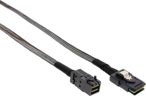 InLine Mini-SAS HD Kabel, SFF-8643 zu SFF-8087, mit Sideband, 0,5m