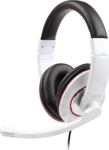 Gembird MHS-001-GW Kopfhörer & Headset Kabelgebunden Kopfband Anrufe/Musik Weiß