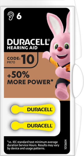 Duracell Hörgerätebatterien 10