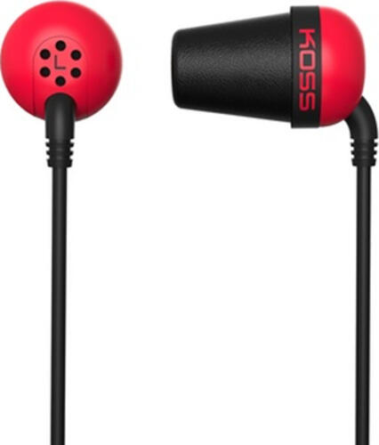 Koss PLUG R Kopfhörer & Headset Kabelgebunden im Ohr Musik Rot