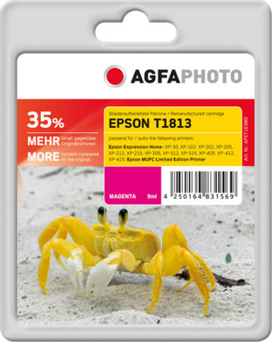 AgfaPhoto APET181MD Druckerpatrone 1 Stück(e) Magenta