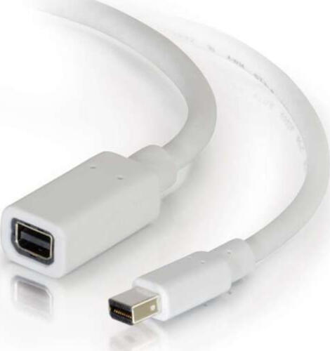 C2G 2.0m Mini DisplayPort M/F 2 m Weiß